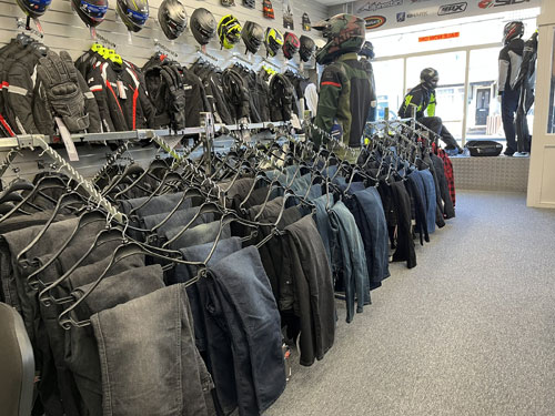 JTS motorcycle clothing shop inside 2