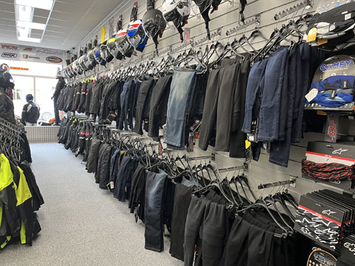 JTS motorcycle clothing shop inside 3