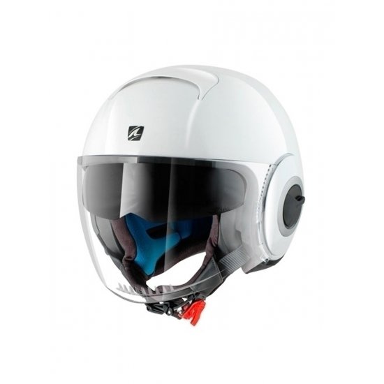 Shark Nano Blank White Motorcycle Helmet at JTS Biker Clothing 