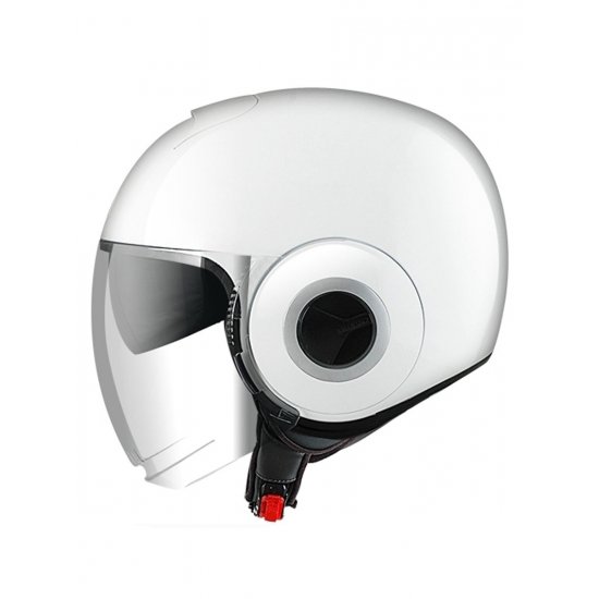 Shark Nano Blank White Motorcycle Helmet at JTS Biker Clothing 