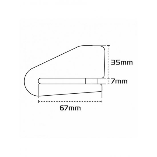Oxford Alpha XA14 Alarm Stainless Disc Lock at JTS Biker Clothing 