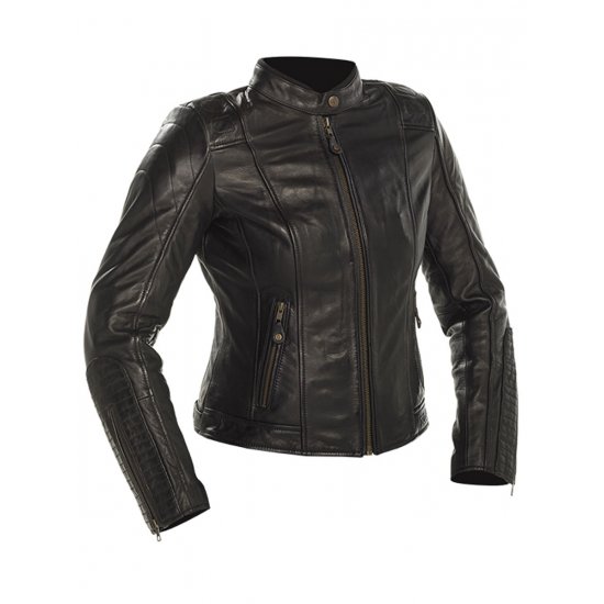 Richa Lausanne Leather Motorcycle Jacket Black at JTS Biker Clothing 