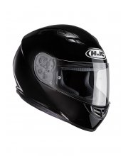 HJC CS-15 Plain Black Motorcycle Helmet at JTS Biker Clothing 