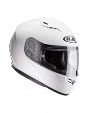 HJC CS-15 Plain White Motorcycle Helmet at JTS Biker Clothing 