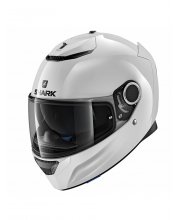 Shark Spartan Blank Motorcycle Helmet White at JTS Biker Clothing 