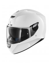 Shark D-Skwal Blank Motorcycle Helmet White at JTS Biker Clothing 