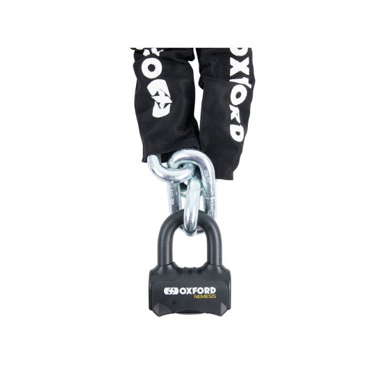 Nemesis ultra strrong chain and padlock at JTS Biker Clothing
