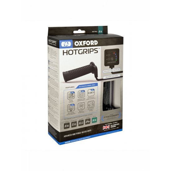 Oxford Advanced Retro Hotgrips at JTS Biker Clothing