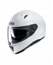 HJC I70 Blank White Motorcycle Helmet at JTS Biker Clothing 