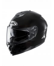 HJC C70 Blank Black Motorcycle Helmet at JTS Biker Clothing 