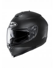 HJC C70 Blank Matt Black Motorcycle Helmet at JTS Biker Clothing 