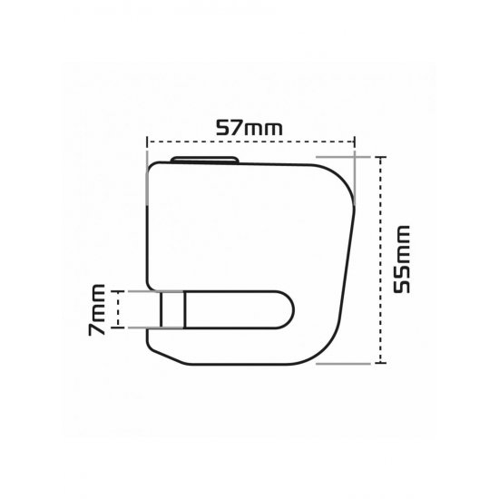 Oxford Micro XA5 Alarm Motorcycle Disc Lock at JTS Biker Clothing
