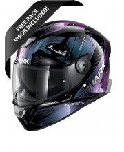 Shark Skwal 2.2 Venger Motorcycle Helmet Purple at JTS Biker Clothing 