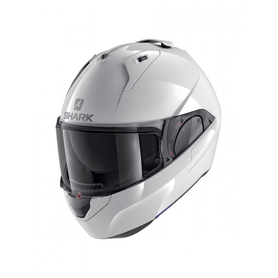 Shark Evo ES Blank White Motorcycle Helmet at JTS Biker Clothing 