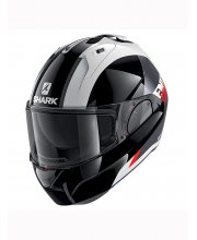 Shark Evo ES Endless Black/White Motorcycle Helmet at JTS Biker Clothing 