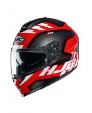 HJC C70 Koro Red Motorcycle Helmet at JTS Biker Clothing 