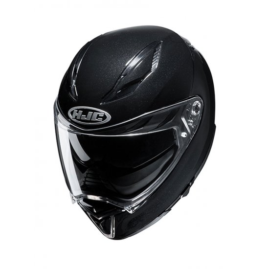 HJC F70 Blank Black Motorcycle Helmet at JTS Biker Clothing 