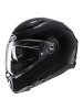 HJC F70 Blank Black Motorcycle Helmet at JTS Biker Clothing  