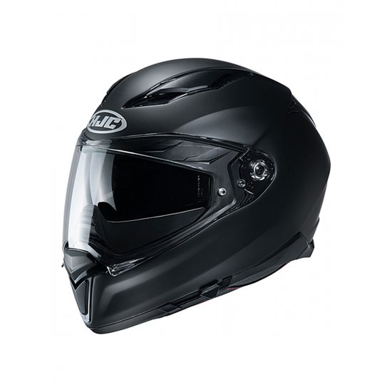 HJC F70 Blank Matt Black Motorcycle Helmet at JTS Biker Clothing 