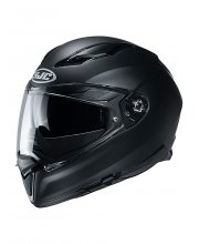HJC F70 Blank Matt Black Motorcycle Helmet at JTS Biker Clothing 