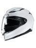 HJC F70 Blank White Motorcycle Helmet at JTS Biker Clothing 