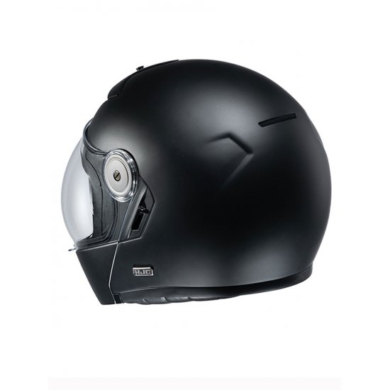 HJC V90 Blank Matt Black Motorcycle Helmet at JTS Biker Clothing 