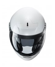 HJC V90 Blank White Motorcycle Helmet at JTS Biker Clothing 
