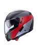 Caberg Horus Scout Flip Front Black/Red Motorcycle Helmet at JTS Biker Clothing 