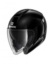 Shark Citycruiser Blank Black Motorcycle Helmet at JTS Biker Clothing 