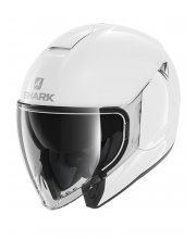 Shark Citycruiser Blank White Motorcycle Helmet at JTS Biker Clothing 