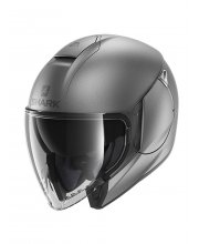 Shark Citycruiser Blank Anthracite Motorcycle Helmet at JTS Biker Clothing 