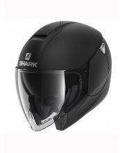 Shark Citycruiser Blank Matt Black Motorcycle Helmet at JTS Biker Clothing 