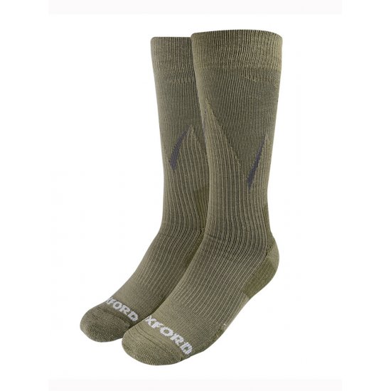 Oxford Merino OxSocks Khaki at JTS Biker Clothing