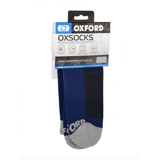 Oxford Waterproof OxSocks Blue at JTS Biker Clothing