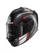 Shark Spartan GT Carbon Kromium Black/Red Motorcycle Helmet at JTS Biker Clothing 