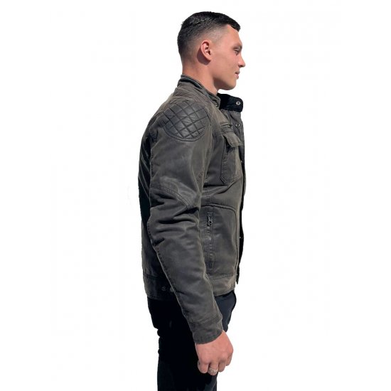 JTS Gunner Wax Cotton Textile Motorcycle Jacket at JTS Biker Clothing