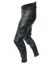 Pantalon De Moto En Cuir De Vache Pour Hommes, Jeans à Dentelle Noire, Logo Pers
