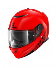 Shark Spartan Blank Motorcycle Helmet Red at JTS Biker Clothing 