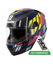 Shark Race-R Pro Carbon Zarco Speedblock Motorcycle Helmet at JTS Biker Clothing