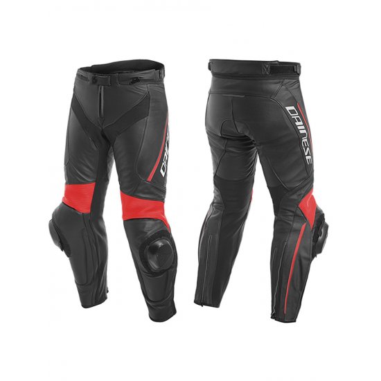 Dainese Delta 3 Leather Motorcycle Trousers at JTS Biker Clothing