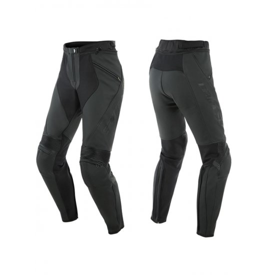 Dainese Pony 3 Ladies Leather Motorcycle Trousers at JTS Biker Clothing 
