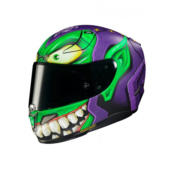 HJC RPHA 11 Green Goblin Marvel Motorcycle Helmet at JTS Biker Clothing  