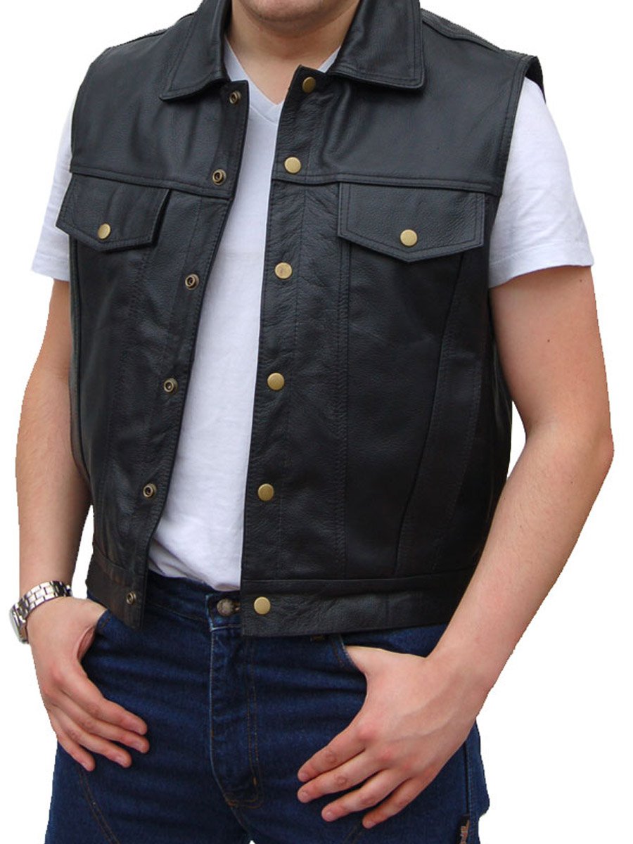 JTS 503 Leather Cowhide Waistcoat
