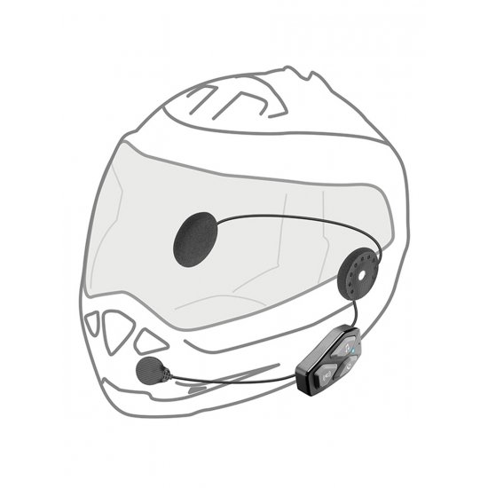 Interphone Ucom 3 Single Bluetooth Motorcycle Headset at JTS Biker Clothing