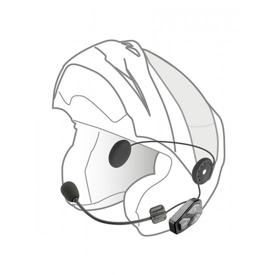 Interphone Ucom 3 Single Bluetooth Motorcycle Headset at JTS Biker Clothing