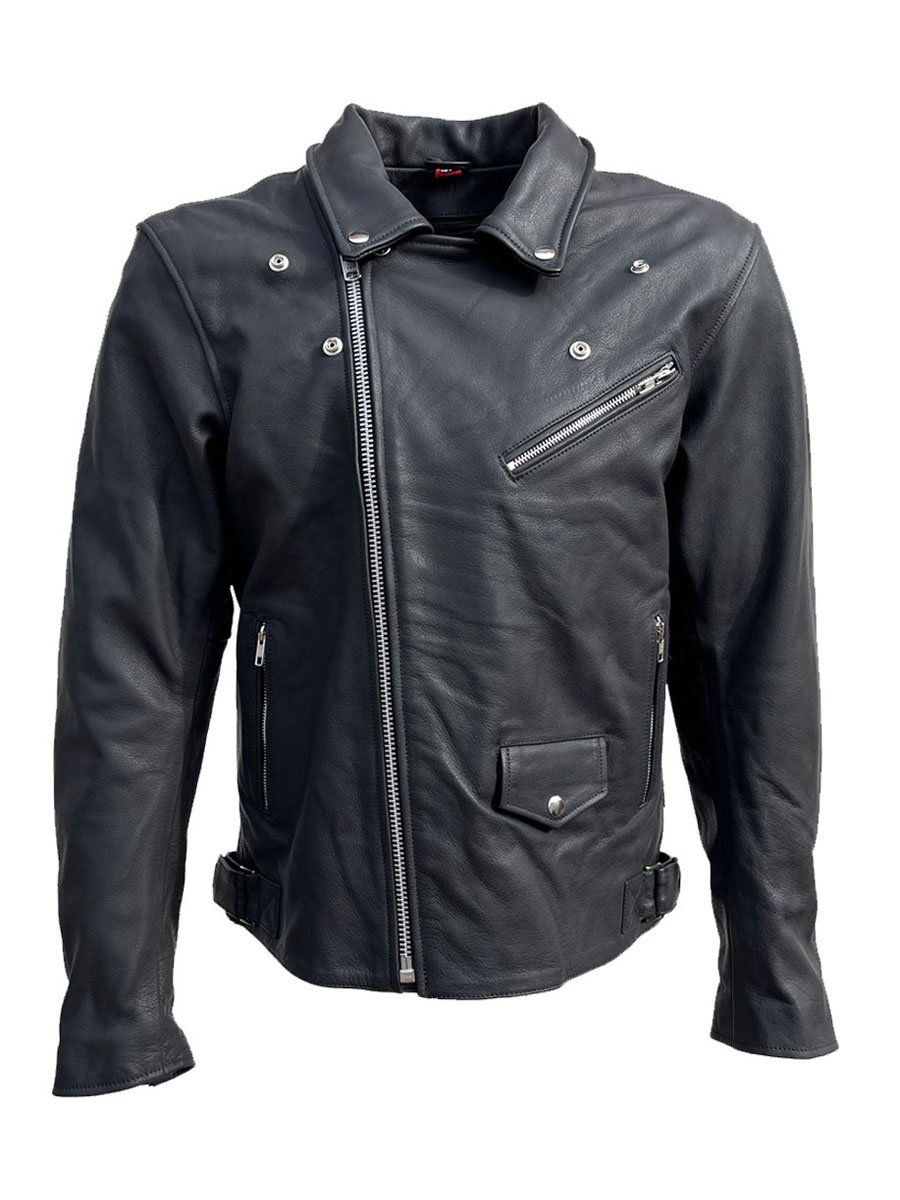 JTS Marlon Brando Leather Motorcycle Jacket - FREE UK DELIVERY