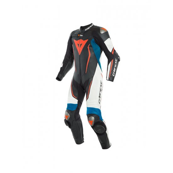 Dainese Misano 2 D-Air Perforated 1 Piece Leather Motorcycle Suit at JTS Biker Clothing