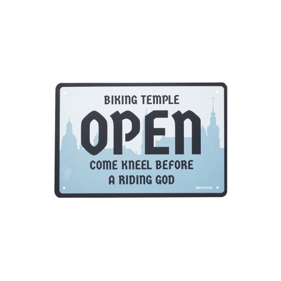 Oxford Garage Metal Sign: TEMPLE at JTS Biker Clothing