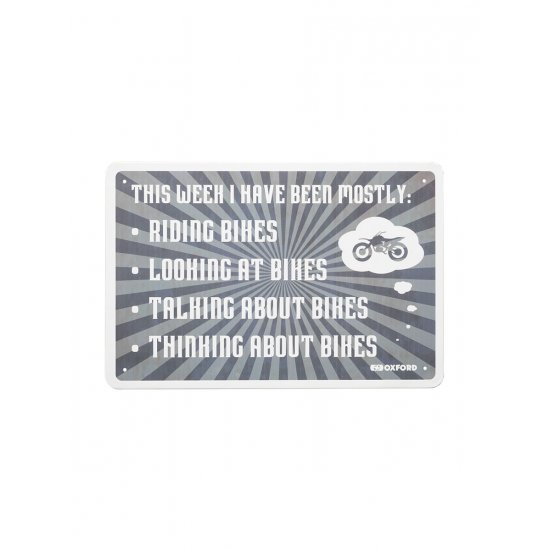 Oxford Garage Metal Sign: THIS WEEK at JTS Biker Clothing