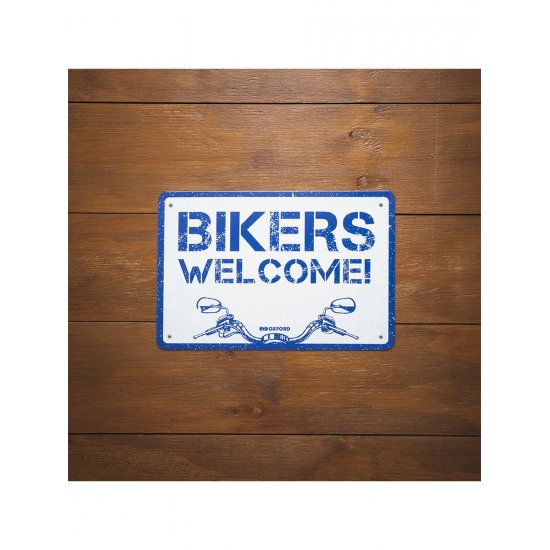 Oxford Garage Metal Sign: WELCOME at JTS Biker Clothing